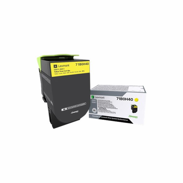 Lexmark X417 - Vysoká výtěžnost - žlutá - originální - ka...