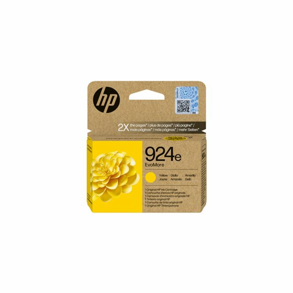 HP 924e EvoMore - Žlutá - originální - inkoustová cartrid...