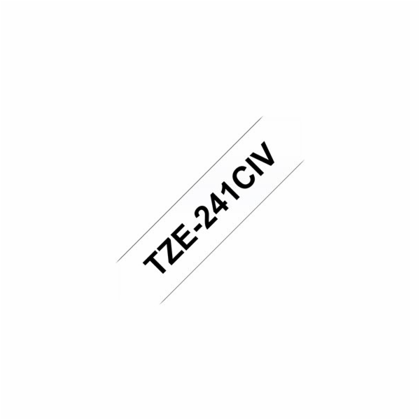 Brother TZe-241CIV - Černá na bílé - Role (1,8 cm x 8 m) ...