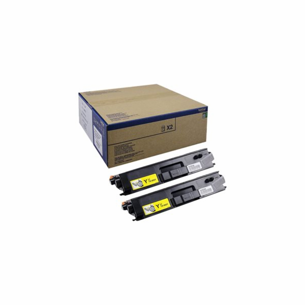 Brother TN900y - 2-balení - žlutá - originální - kazeta s...