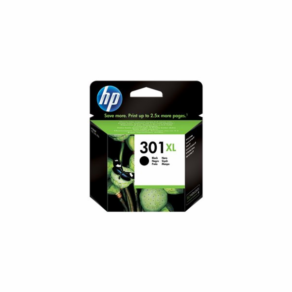 HP 301XL - 8 ml - Vysoká výtěžnost - černá - originální -...