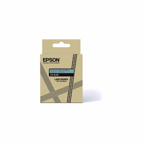 Epson Soft Blue/Gray 12mm LK-4LAS, C53S672106