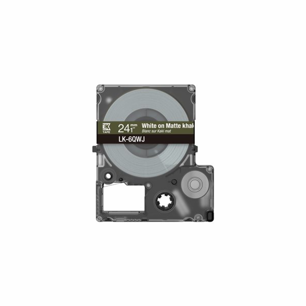 Epson Matte Khaki/White 24mm LK-6QWJ, C53S672090