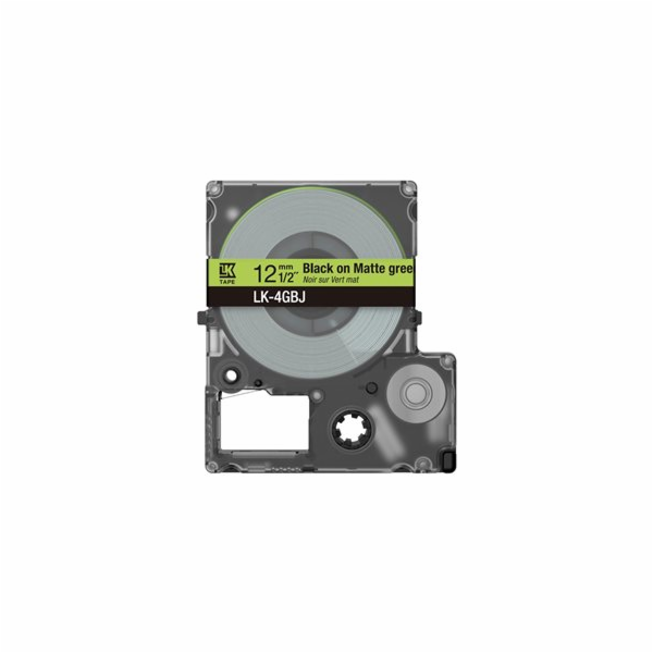Epson Matte Green/Black 12mm LK-4GBJ, C53S672077