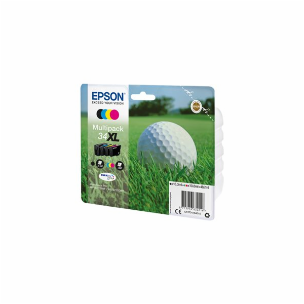 Epson 34XL - 4-balení - XL - černá, žlutá, azurová, purpu...