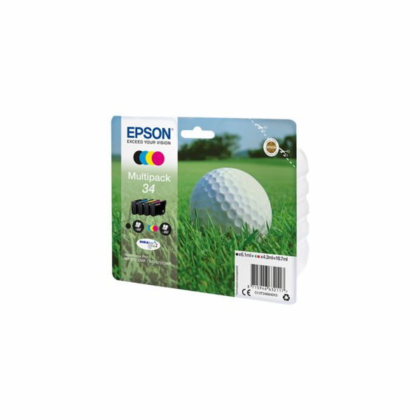 Epson 34 Multipack - 4-balení - černá, žlutá, azurová, pu...