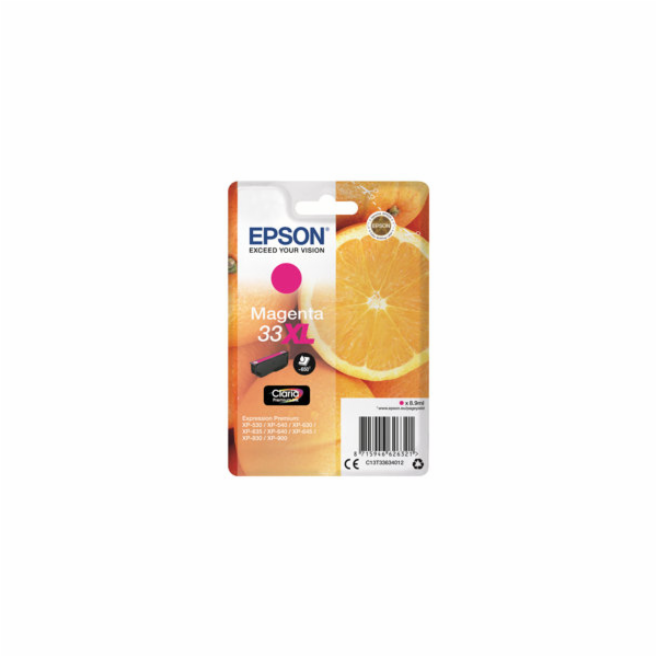 Epson 33XL - 8.9 ml - XL - purpurová - originální - blist...