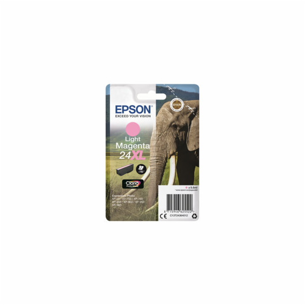 Epson 24XL - 9.8 ml - XL - světlá fialová - originální - ...