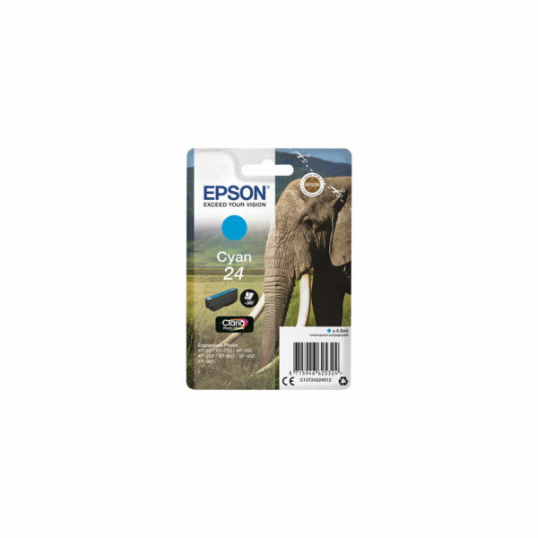 Epson 24 - 4.6 ml - azurová - originální - blistr s RF al...