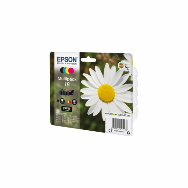 Epson 18 Multipack - 4-balení - 15.1 ml - černá, žlutá, a...