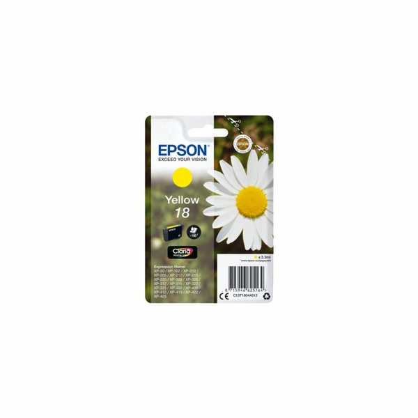 Epson 18 - 3.3 ml - žlutá - originální - blistr s RF / ak...