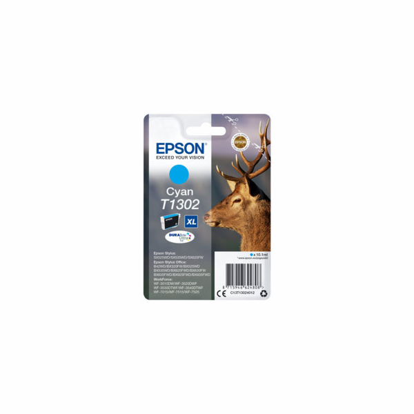 Epson T1302 - 10.1 ml - XL - azurová - originální - blist...