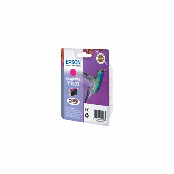 Epson T0803 - Purpurová - originální - blistr s RF / akus...
