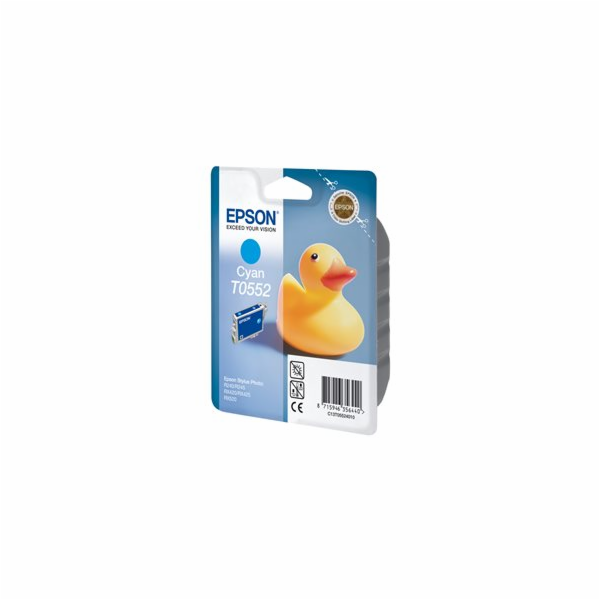 Epson T0552 - 8 ml - azurová - originální - blistr s RF /...