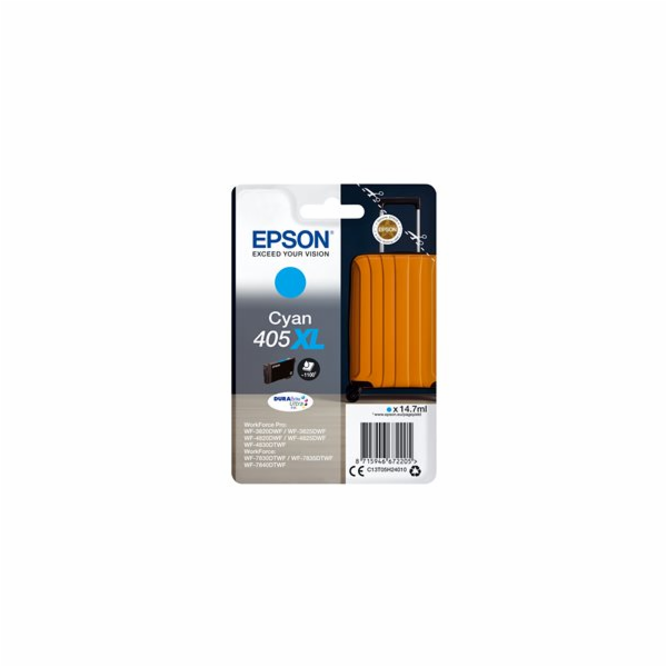 Epson 405XL - 14.7 ml - XL - azurová - originální - blist...