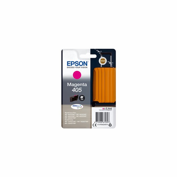 Epson 405 - 5.4 ml - purpurová - originální - blistr s RF...