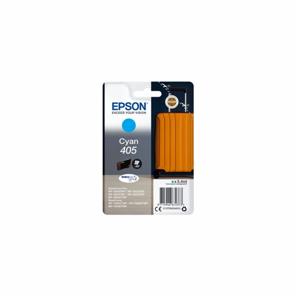 Epson 405 - 5.4 ml - azurová - originální - blistr s RF /...
