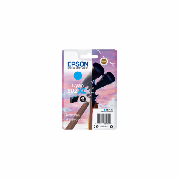 Epson 502XL - 6.4 ml - Vysoká kapacita - azurová - origin...