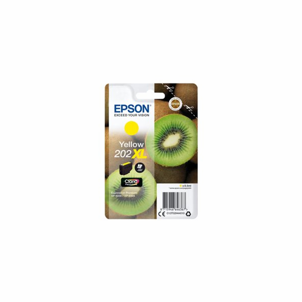 Epson 202XL - 8.5 ml - XL - žlutá - originální - blistr s...