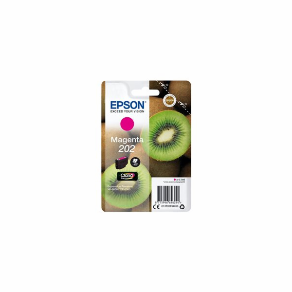 Epson 202 - 4.1 ml - purpurová - originální - blistr s RF...