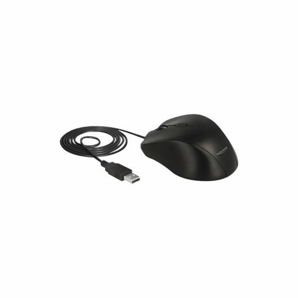 Delock - Myš - levák - optický - 5 tlačítka - kabelové - ...