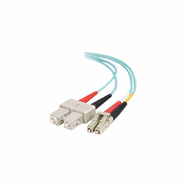C2G LC-SC 10Gb 50/125 OM3 Duplex Multimode PVC Fiber Opti...