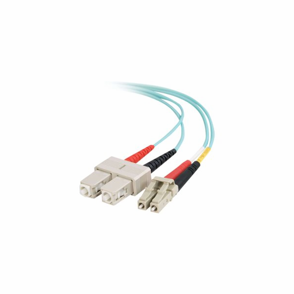 C2G LC-SC 10Gb 50/125 OM3 Duplex Multimode PVC Fiber Opti...