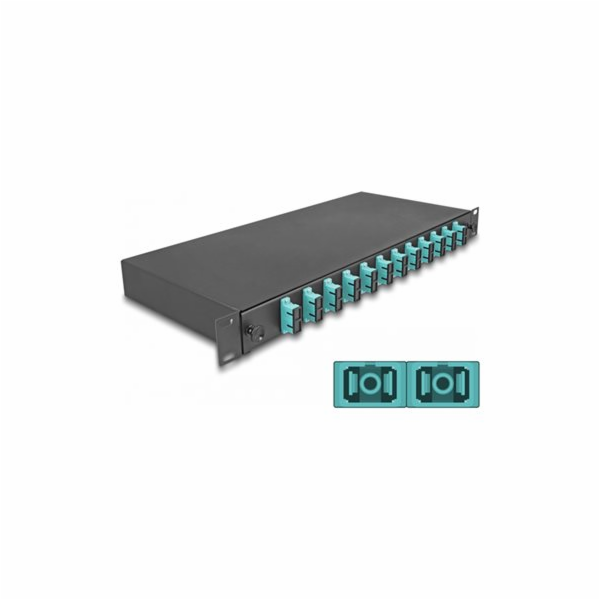 Delock - Optická vana - OM3, smontovaný - prední - montáž...