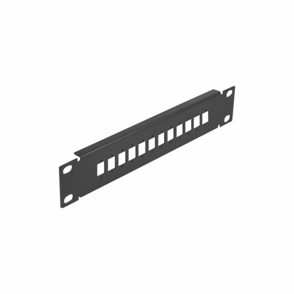 Delock - Patch panel (záslepný) - cerná - 1U - 10" - 12 p...