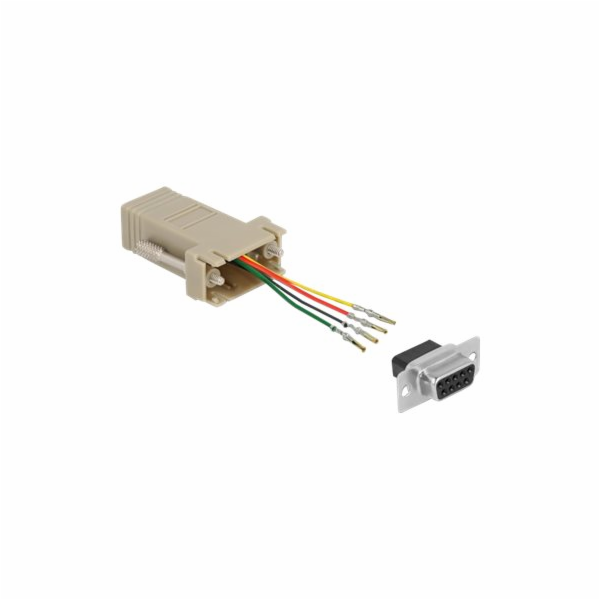 Delock Assembly Kit - Sériový adaptér - DB-9 (F) šroubova...