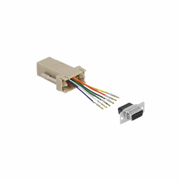 Delock Assembly Kit - Sériový adaptér - DB-9 (F) šroubova...