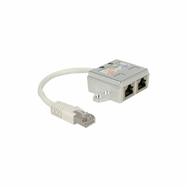 Delock RJ45 Port Doubler - Síťový rozdělovač - RJ-45 (M) ...