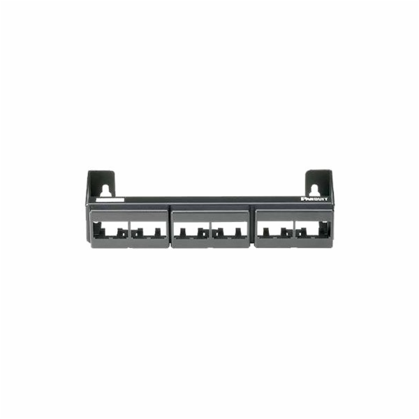Panduit - Propojovací panel - černá - 12 portů