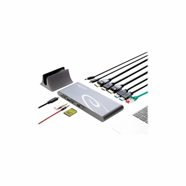 Delock USB Type-C DP 1.4 Docking Station Triple 4K Displa...