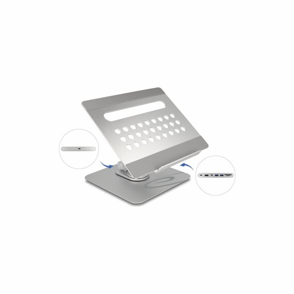 Delock - Dokovací stanice + stojan na notebook/tablet - U...