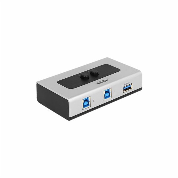 Delock Switch USB 3.0 2 port manual bidirectional - USB p...