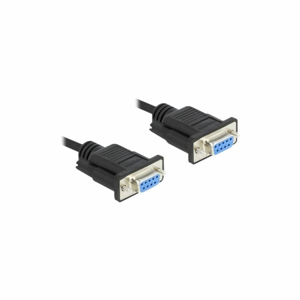 Delock - Sériový kabel - DB-9 (F) do DB-9 (F) - 2 m - kří...