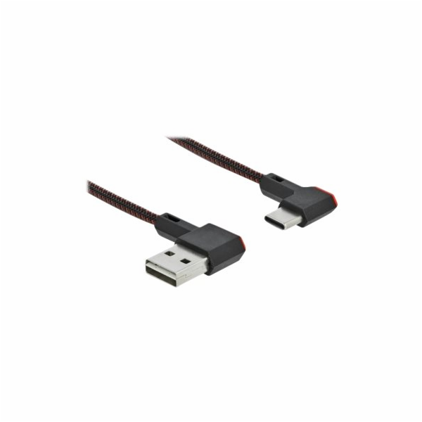 Delock Easy - USB kabel - USB (M) levý/pravý úhel, reverz...