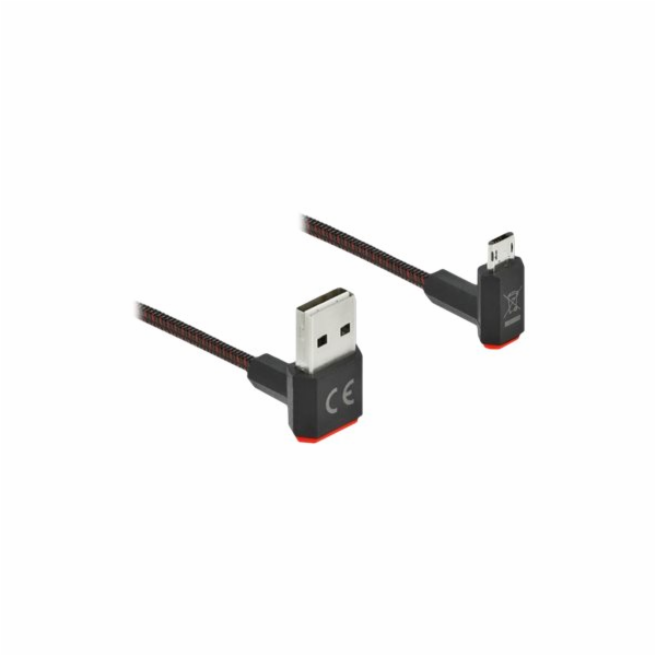Delock Easy - Kabel USB - USB (M) zahnutý nahoru/dolů, re...