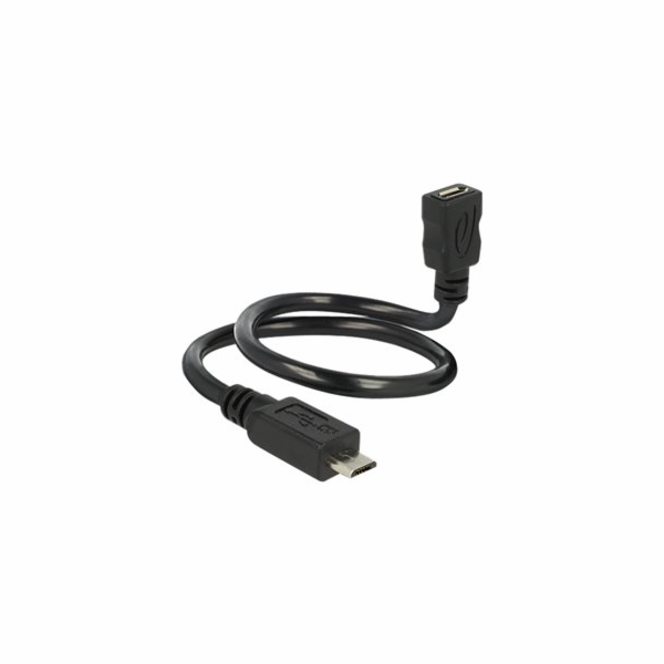 Delock OTG ShapeCable - Prodlužovací šňůra USB - Micro US...