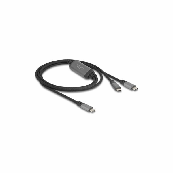 Delock Kabel USB-C™ ve tvaru Y, z 1 x zástrčky na 2 x zás...