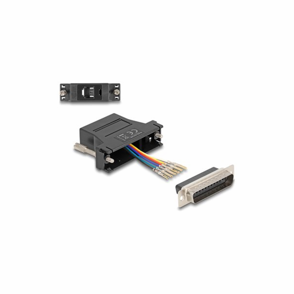 Delock Assembly Kit - Sériový adaptér - DB-25 (M) šroubov...