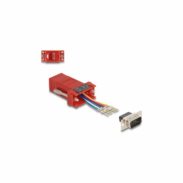 Delock Assembly Kit - Sériový adaptér - DB-9 (M) šroubova...