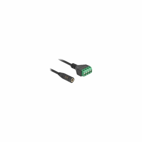 Delock - Audio adaptér - mini jack (F) do blok svorkovnic...