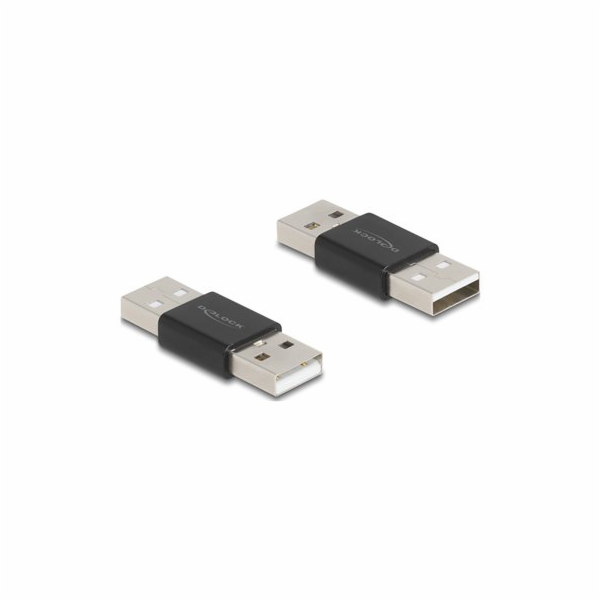 Delock - USB adaptér - USB 2.0 A (M) do USB 2.0 A (M) - č...