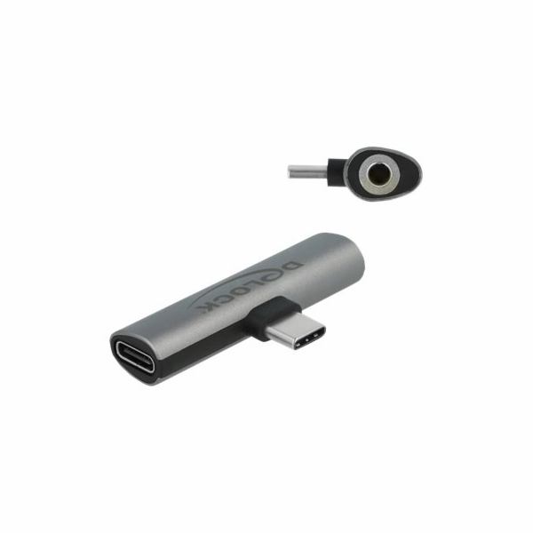 Delock - USB-C na jack sluchátek / napájecí adaptér - 24 ...