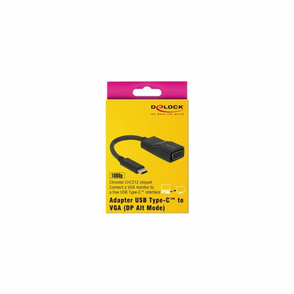 Delock Adapter USB Type-C male > VGA female - Nástroj pro...