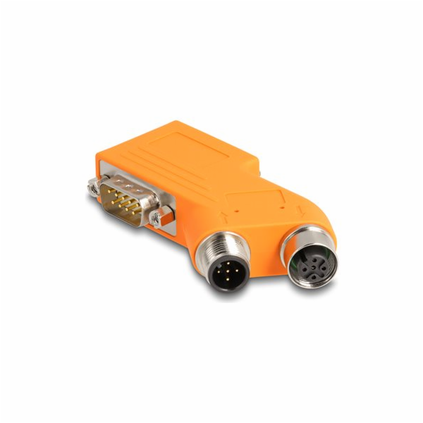 Delock - Serial splitter - DB-9 šroubovací do 5 pin M12-A...