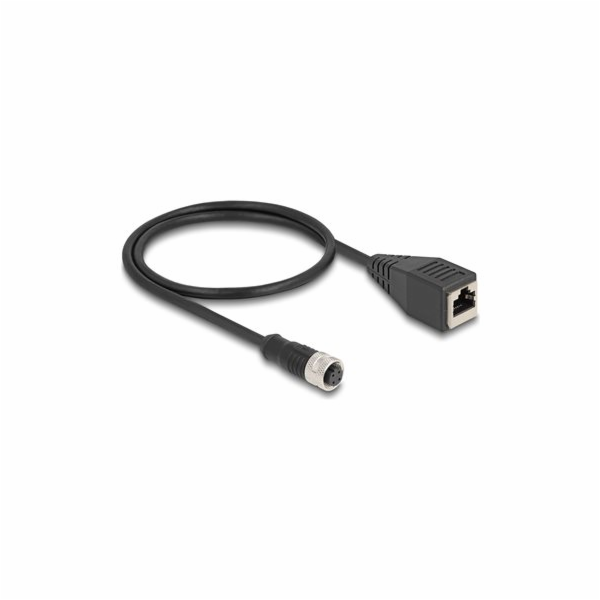 Delock - Sítový kabel - 4 piny M12 (F) do RJ-45 (F) - 50 ...