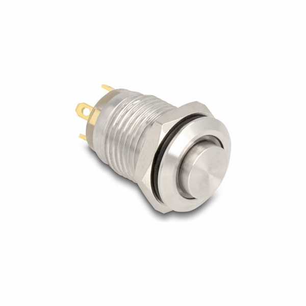 Delock - Tlacítko - pro instalaci 12 mm, 4 x pájení, modr...